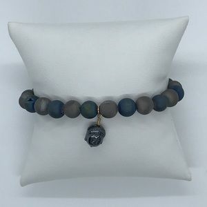 Buddha Charm Beaded Stretchy Bracelet